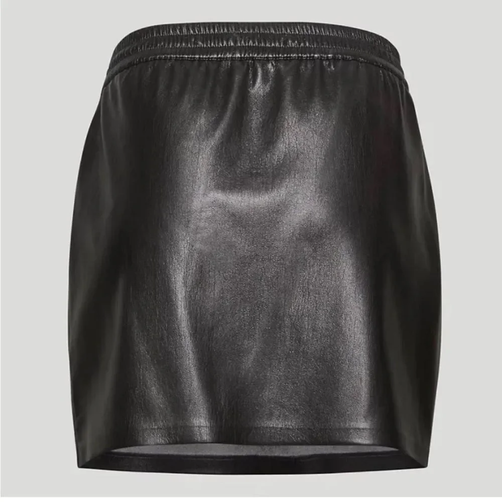 BABATON MINI LEATHER SKIRT, SMALL